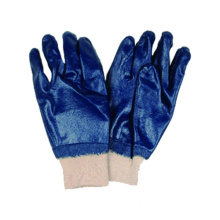 Jersey Liner Glove with Nitrile Fully Dipped, Knit Wrist